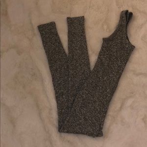 Grey fitted one piece